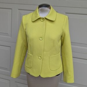 bright yellow LOUBEN pique blazer S